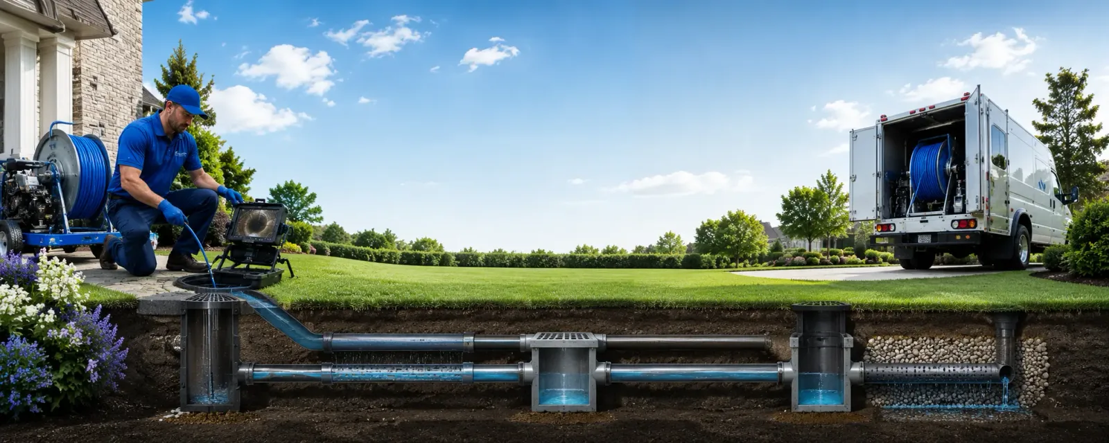 Outdoor drain cleaning information for Arbela, MO